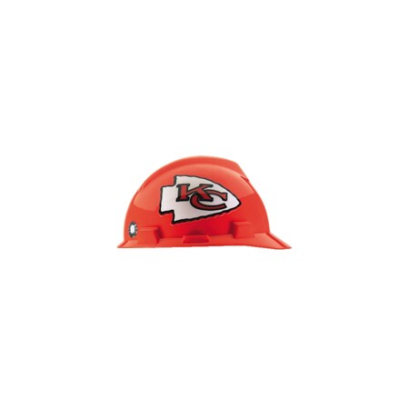 Msa Safety HARDHAT CAP, V-GARD, 1-TOUCH, NFL KANSAS CITY CHIEFS,  818398